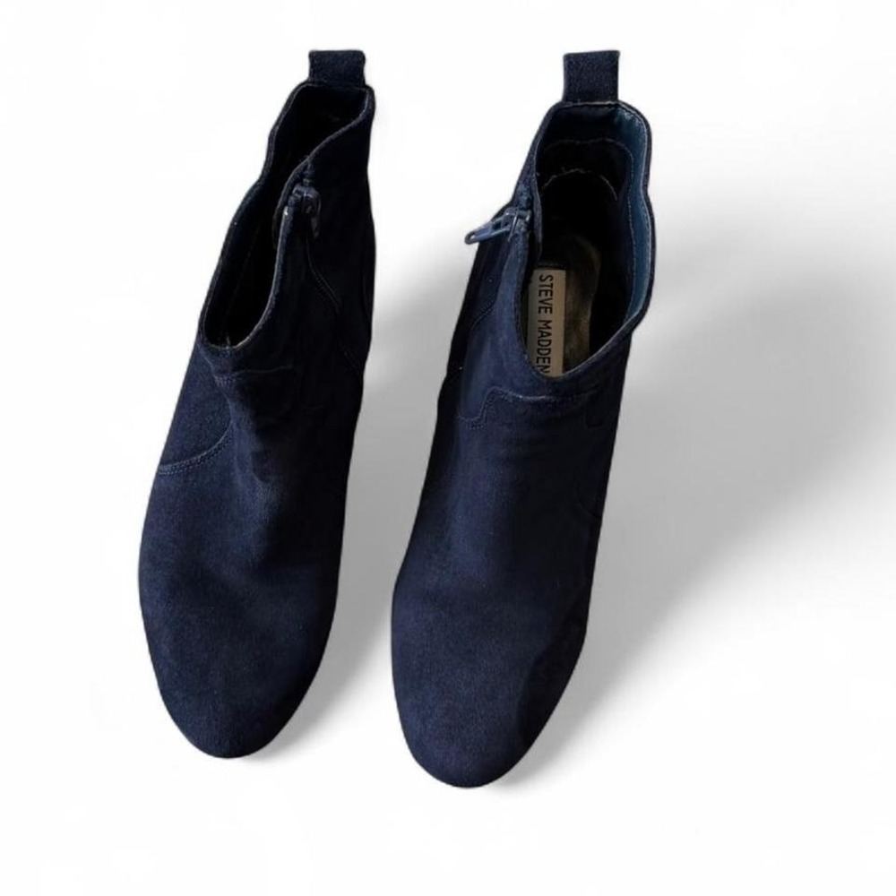 Steve Madden Navy Suede Ankle‎ Boots